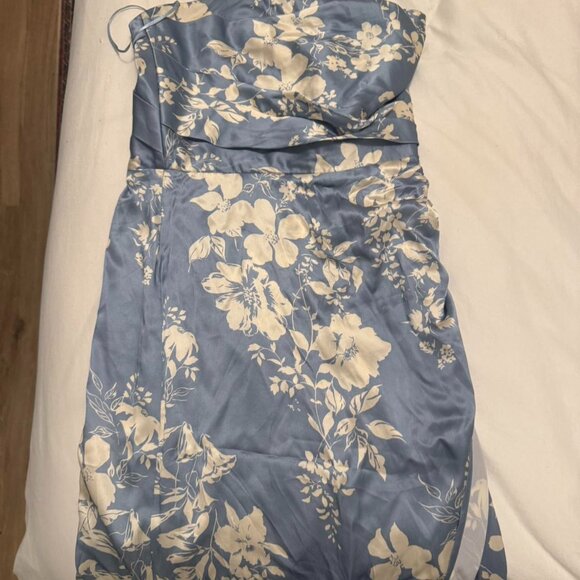 Reformation Barrow Silk Dress in Aliso - Picture 2 of 3